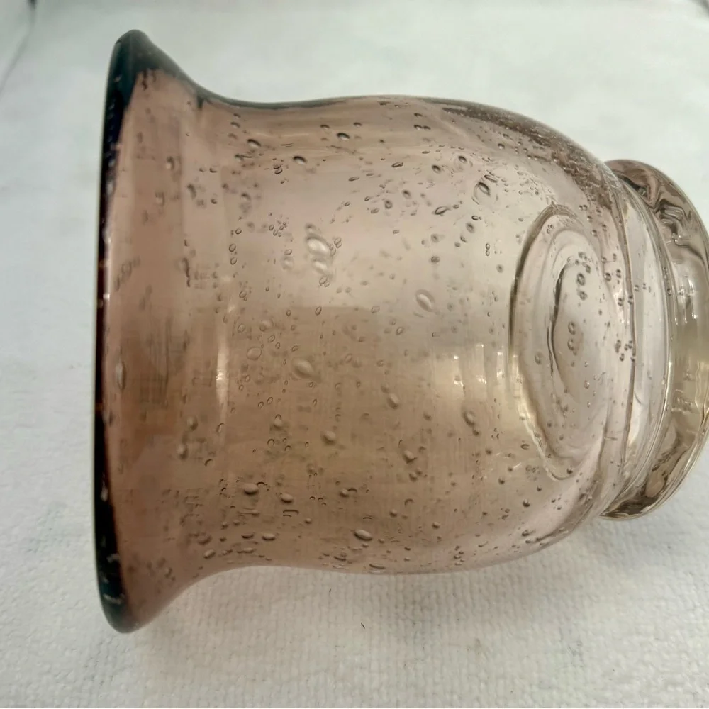 Vintage Like Murano “bullicante” glass vase with controlled bubbles